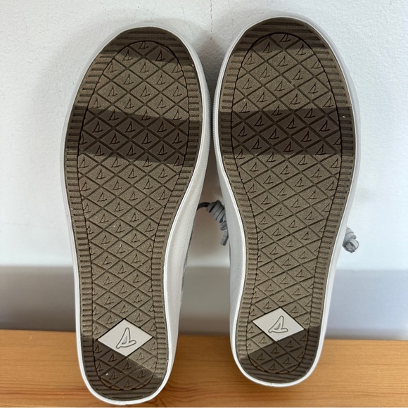 Sperry | Crest Vibe Grey Plaid Wool Blend Sneakers Memory Foam Size 5.5 NWT - Picture 3 of 10